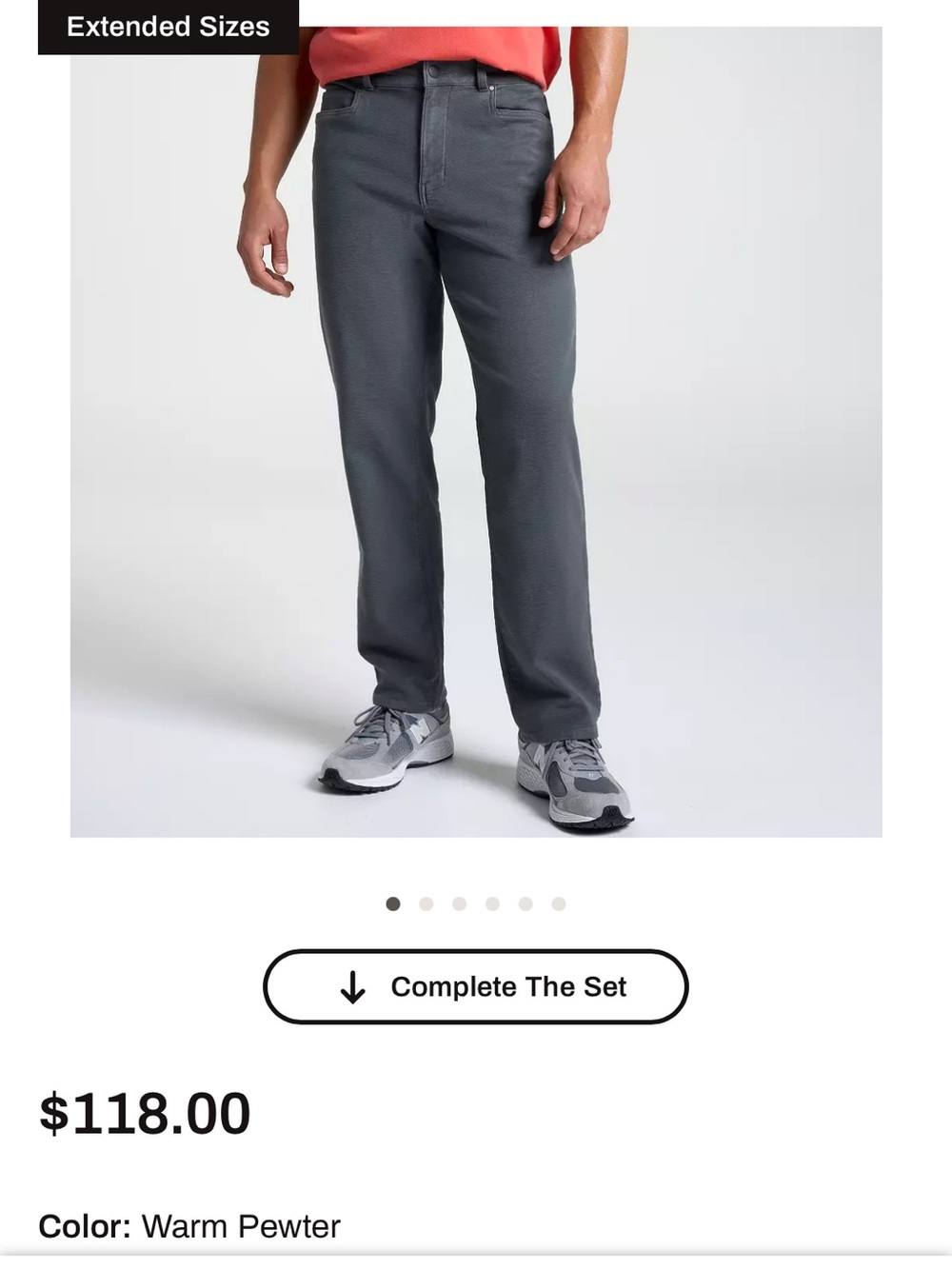 VRST Men's Limitless Comfort Twill Athletic Fit 5-Pocket Pants